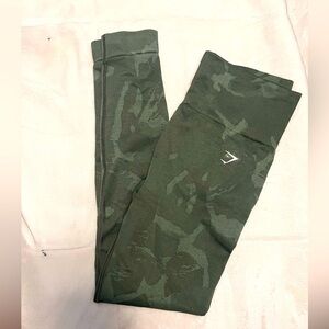 Gymshark Green Camouflage Leggings